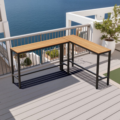 Arboleya Rectangular Metal Outdoor Bar Table