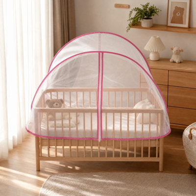 Polyester cover Auto Expand Foldable Sleeping Mesh Tent Zipper Insect Barrier Simples Assembly Fine Fabric Sleep Cover For Travel Business Trip Bedroom Night Rest