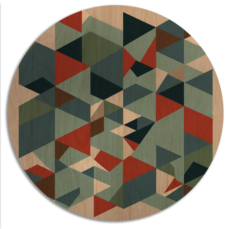 Mid-Century Retro Dimensions VII - Print, 16" H x 16" W x 1" D