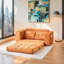 Canapé-lit convertible 2-en-1 en velours côtelé avec mousse à mémoire de forme et structure en acier, sans assemblage, pour les petits espaces et les appartements-2114869128-2114869129-2114869133