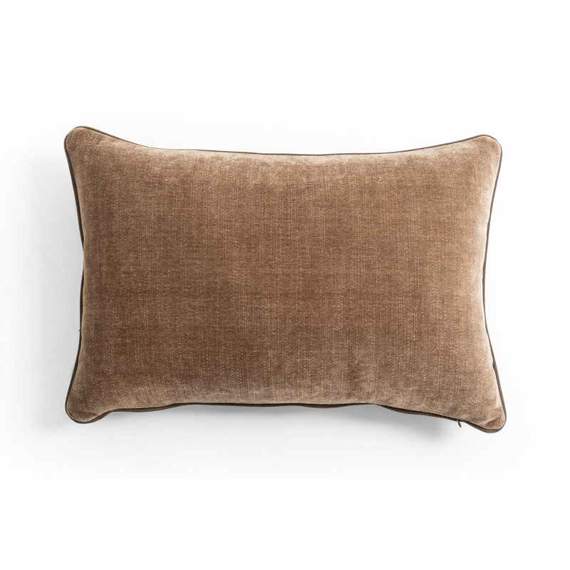 Olsen Pillow-Nubuck Cigar, Cognac, Rectangle 16"H x 24"W