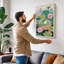 Frog in Lily Pond Botanical - Wrapped Canvas-919997791-919997790