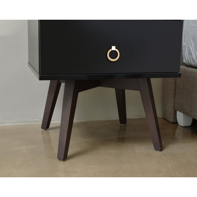 Muir 50.2cm W Solid + Manufactured Wood Bedside Table