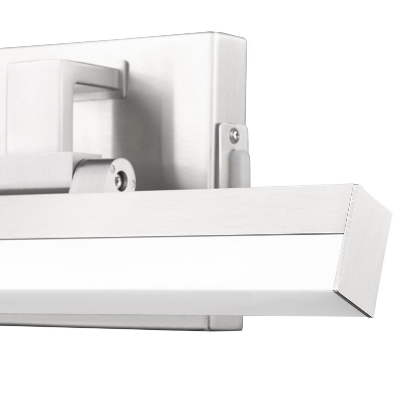 Éclairage pour meuble-lavabo Brendyn, Nickel brossé, 5"H x 13"W x 3"D, 13 W