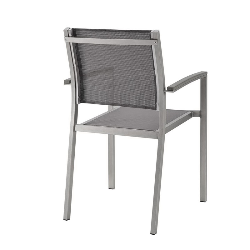 Chaise d'extérieur Shore, Gris