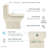 Carre One-Piece Square Toilet Dual-Flush 1.1/1.6 gpf-63681521