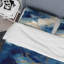 Ensemble de housse de couette en microfibre / polyester bleu et or Marble Clouds X Bedding-2026249976