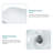 20"L x 15"W Rectangular Bathroom Sink Ceramic Semi-Recessed Above Counter Bathroom Sink