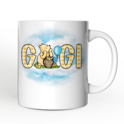 Grande tasse en forme d'ours Gingham