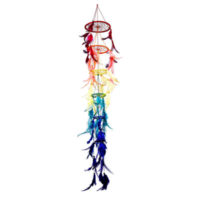 Capteur de rêves arc-en-ciel Chakra, style 3D