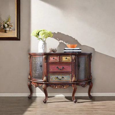 Hand-Painted  Hallway Cabinet