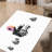 Chic Non-Woven Soft Printed Rug Featuring a Sophisticated Monochrome Geometric Design for a Contemporary Home Decor Accent Piece-125781765