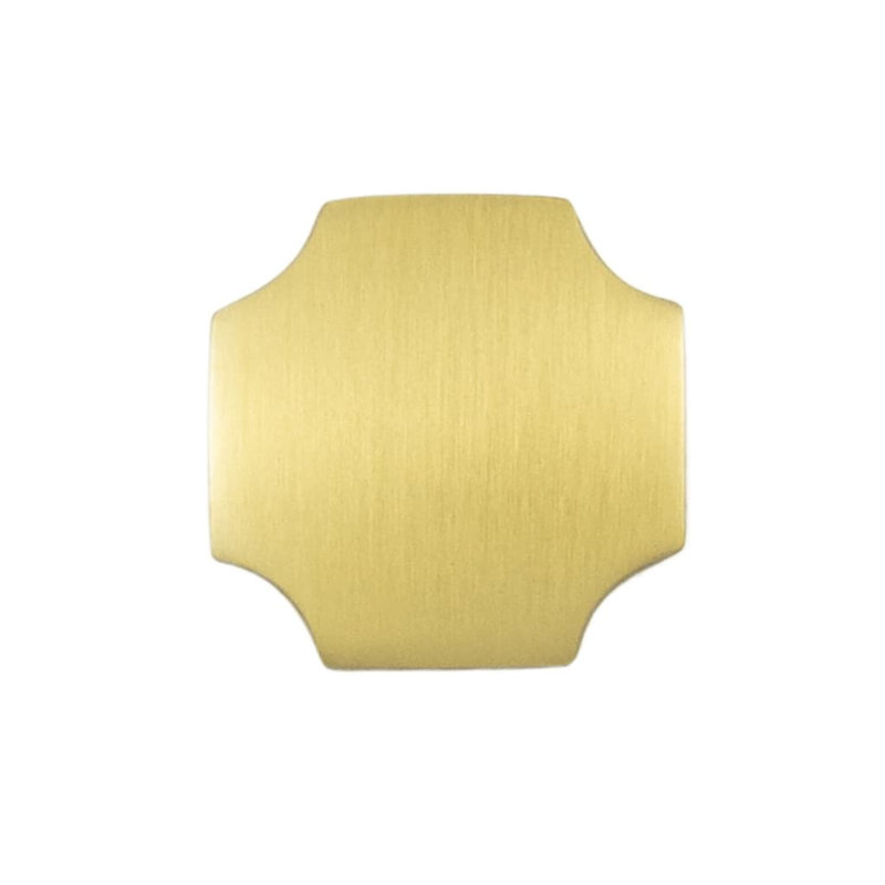 Monarch Collection Knob - 1-1/8" x 1-1/8 " Cabinet Knob - Transitional Hardware for Drawers & Cabinets, Brushed Golden Brass