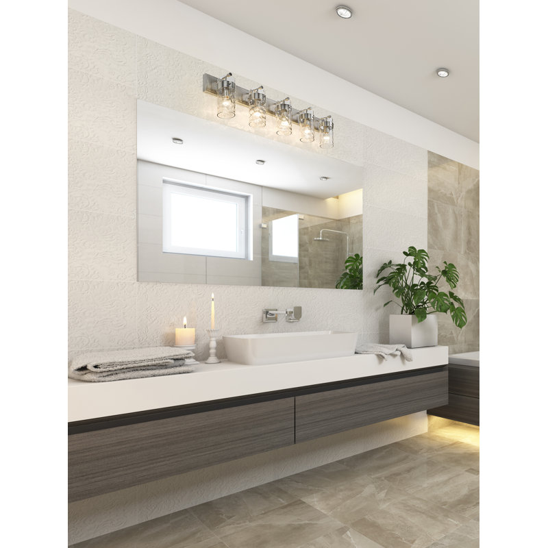 Éclairage pour meuble-lavabo Aultman, Nickel brossé