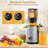 Cold Press Juicer with 4.35" Large Feed Chute Fit Whole Fruits and Vegetables, Slow Masticating Juicer Whole Fruit Juice Maker-107821763