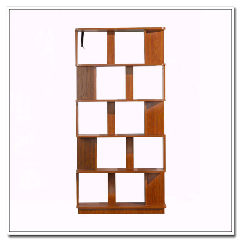 Bibliothèque de rangement ouverte à 5 niveaux L 31,5 "x H 64,56", Chêne foncé