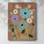 Woodblock Floral IV Framed Print - Solid Wood 47906-1277548989
