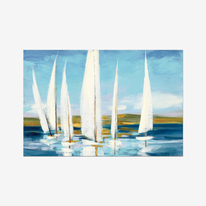 Horizon by Julia Purinton - Painting, 61cm H x 91cm W, Paper Print