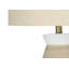 Lighting, H 27 po, lampe de table, céramique crème, abat-jour beige, contemporain-1512541796-1512541797