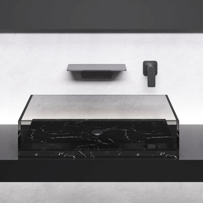 Robinet pour salle de bain Gunmetal Waterfall