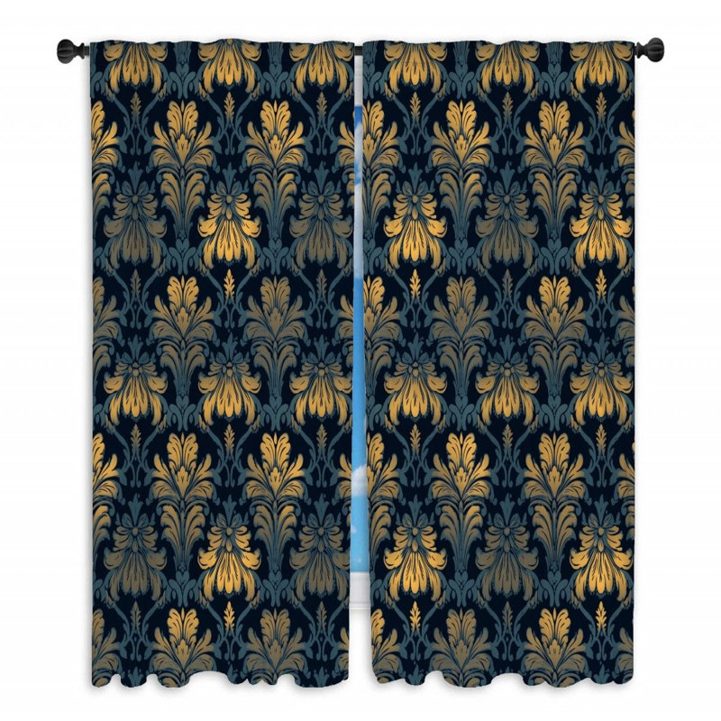 Paire de rideaux obscurcissant en polyester Jiberrl, L 40 po x L 63 po