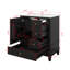 30" Bathroom Vanity With Ceramic Sink, Single Basin Vanity Set With One Door And Three Drawers, Solid Wood Storage Cabinet-846852649