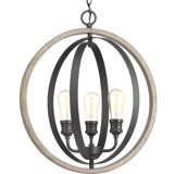 Luminaire suspendu sphère 3 lumières Mccurley