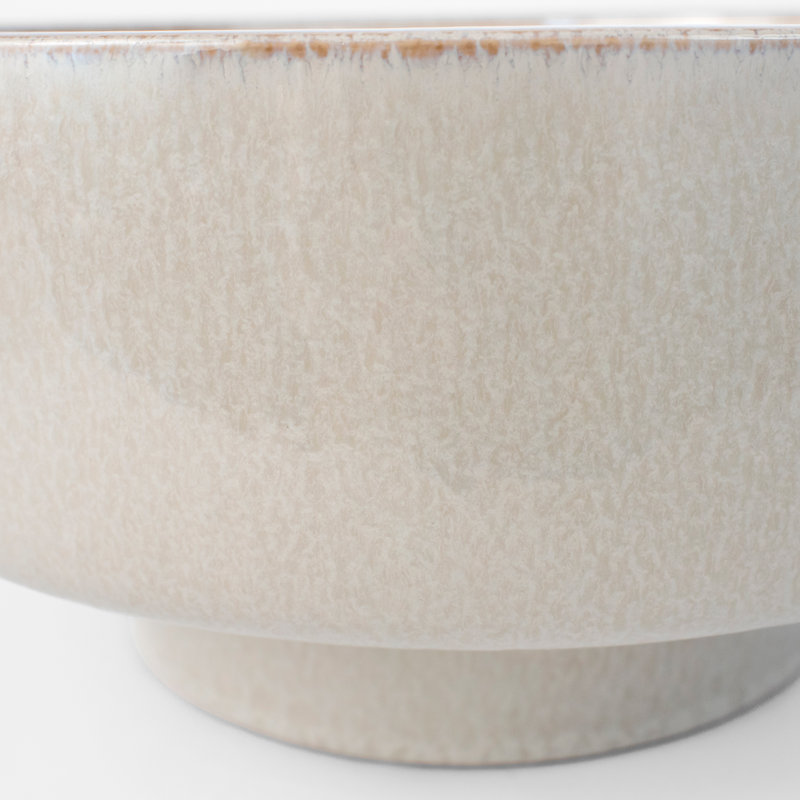 Elevated Earthenware Decorative Bowl