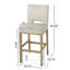 Ensemble de 2 tabourets de comptoir 31 pouces, tissu-69666424