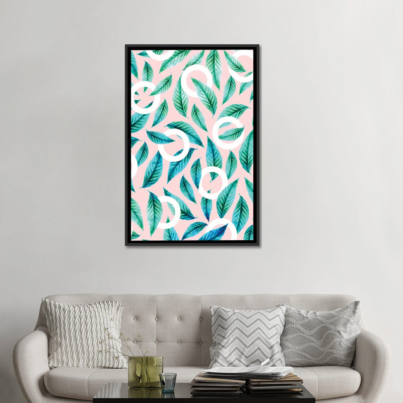 " Tropical Nirvana " by 83 Oranges, 26" H x 18" W x 1.5" D, Black Framed Canvas, No Mat