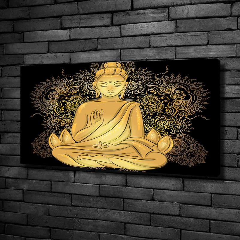 Sitting Buddha - No Frame Print on Canvas