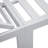 Chaise longue d'extérieur blanche avec table d'appoint et coussins Leisuremod Chelsea-104563024-70773699
