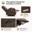 Fauteuil inclinable brun simple Power Lift