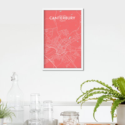Canterbury City Map, impression