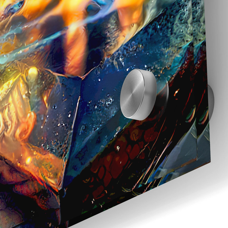 Art de verre acrylique, H 36 po x l 36 po x P 0,2 po
