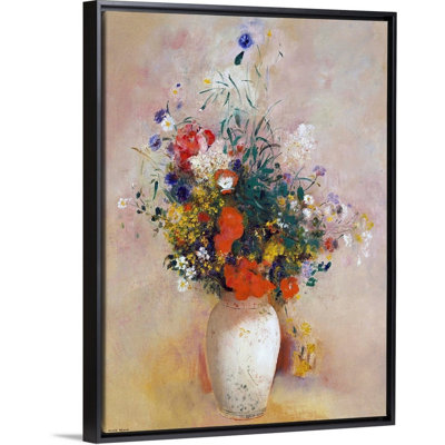 " Vase Of Flowers " by Odilon Redon Painting Print
