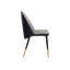 Chaise d'appoint rembourrée en similicuir H 19 po Jhanai - Gris-592006743