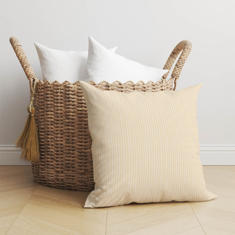 Coussin Random Stripes, H 26 po x l 26 po
