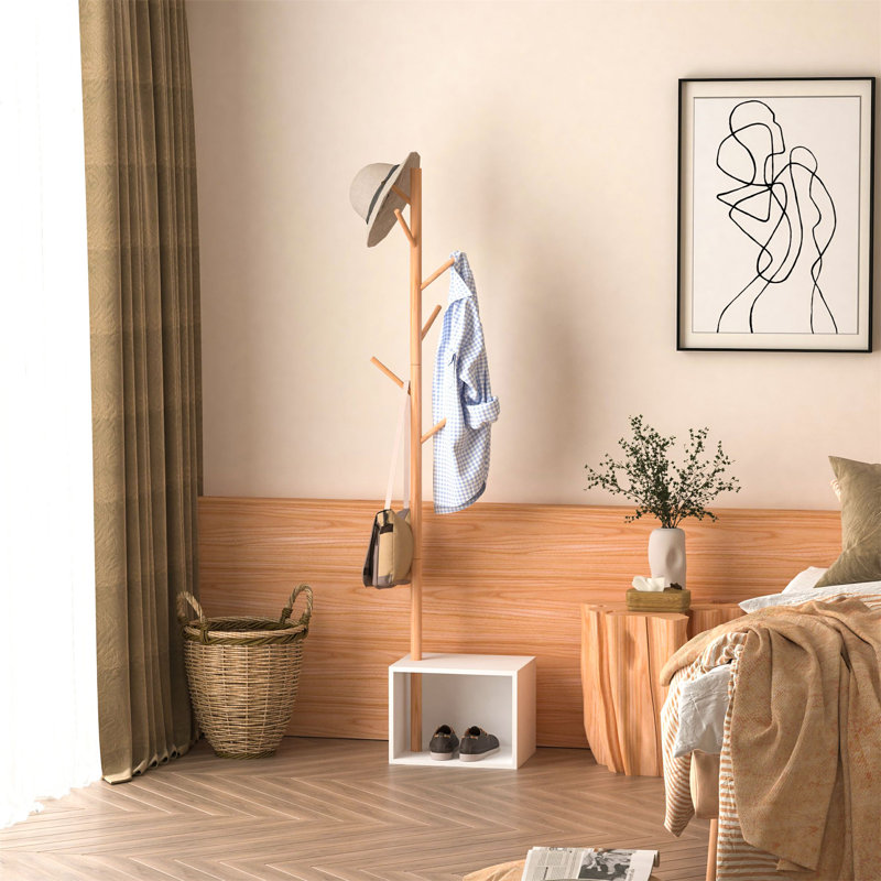 Jaylyn Freestanding Coat Stand in Brown