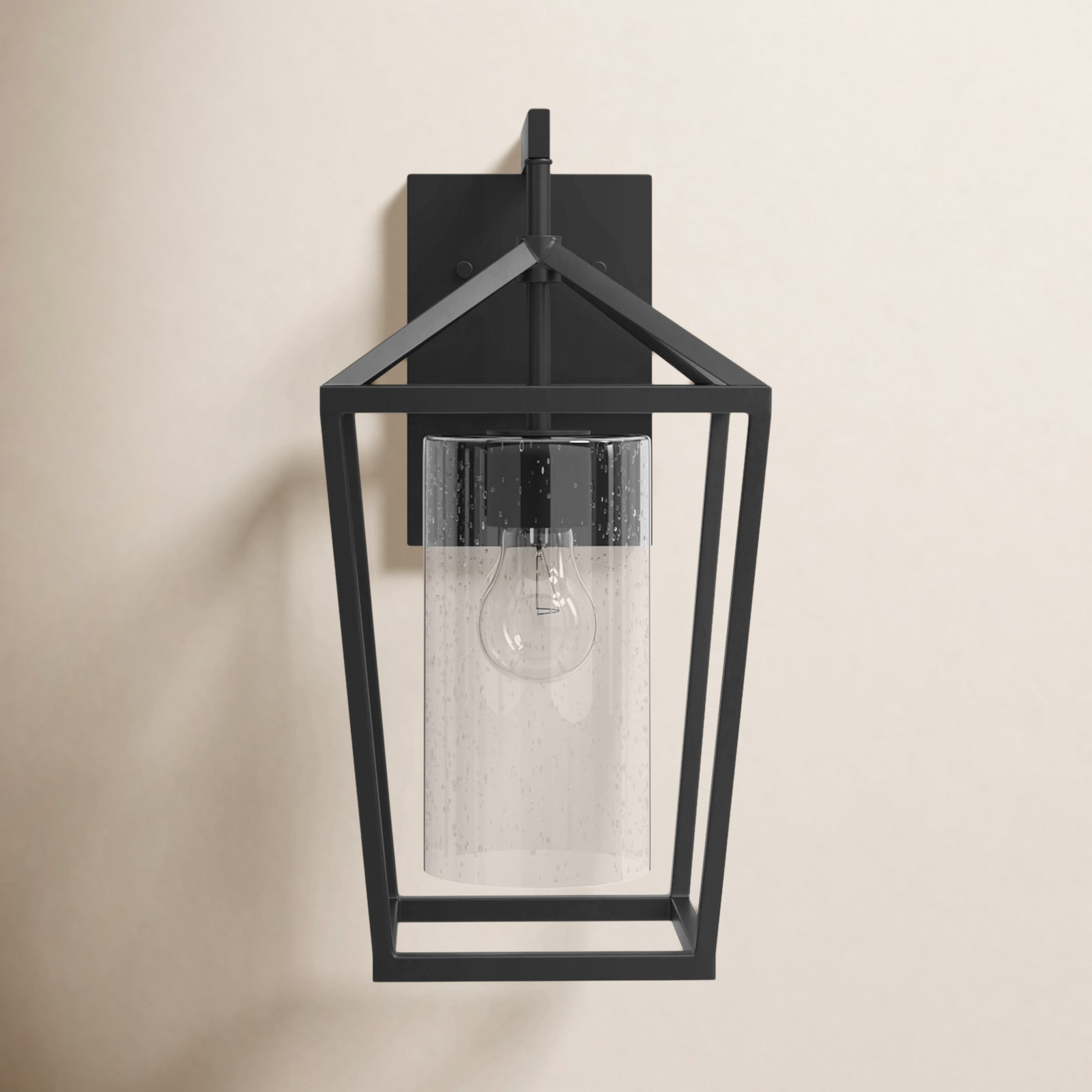 Alicia Outdoor Wall Lantern, 12" H x 7" W x 7" D