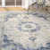 Annette Oriental Ivory/Blue Area Rug