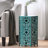 14" Side Table In Teal Iron - Stylish Cut Out For Patio, Beverage And Snack Design With Space Beverages Snacks-210666364