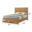 Ensemble de chambre à coucher Westbrook King 4 pièces Naturel-404268677-404268728-404268731