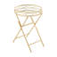 Zutphen Tray Top Cross Legs End Table
