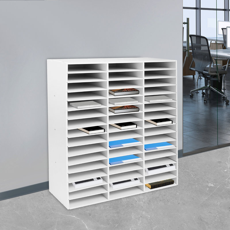 Organisateur de courrier 48 compartiments, Blanc