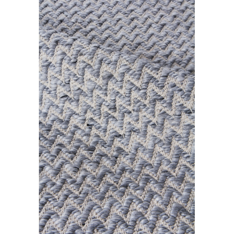 Rialto Chevron Area Rug in Dark Gray, Rectangle 12' x 15'