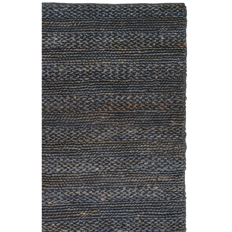 Tapis en jute / coton tissé à la main Tekla, Tapis de couloir 2 pi 3 po x 10 pi