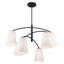 Luminaire suspendu charbon 6 lumières Lyutcho