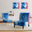 Brechta Vibrant Curve Design II - Velvet Upholstered Modern Slipper Chair-71876142