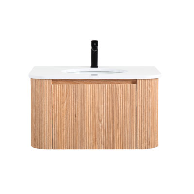 Meuble-lavabo mural 30 po Curved Design